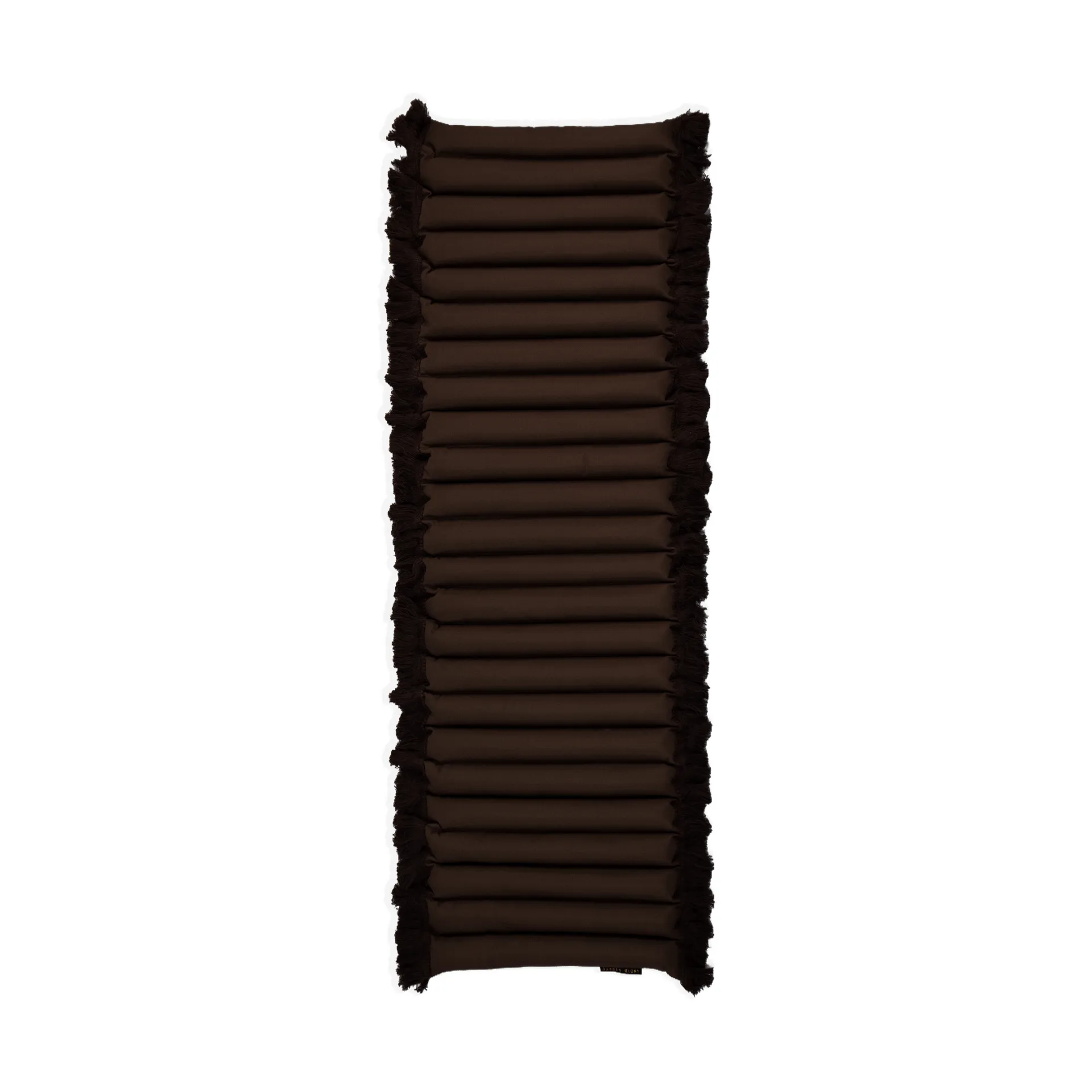 Garden Glory cushion with fringes, Brown, brown fringe, 38x120 cm Garden Glory