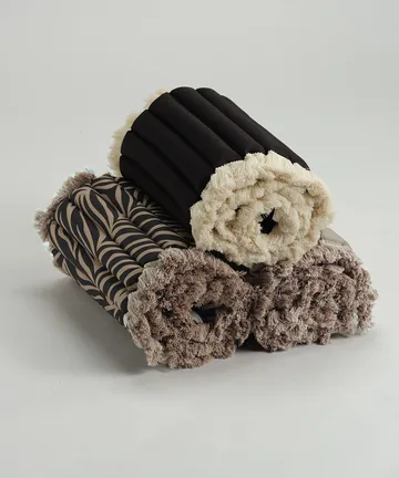 Garden Glory cushion with fringes - Brown, brown fringe, 38x120 cm - Garden Glory