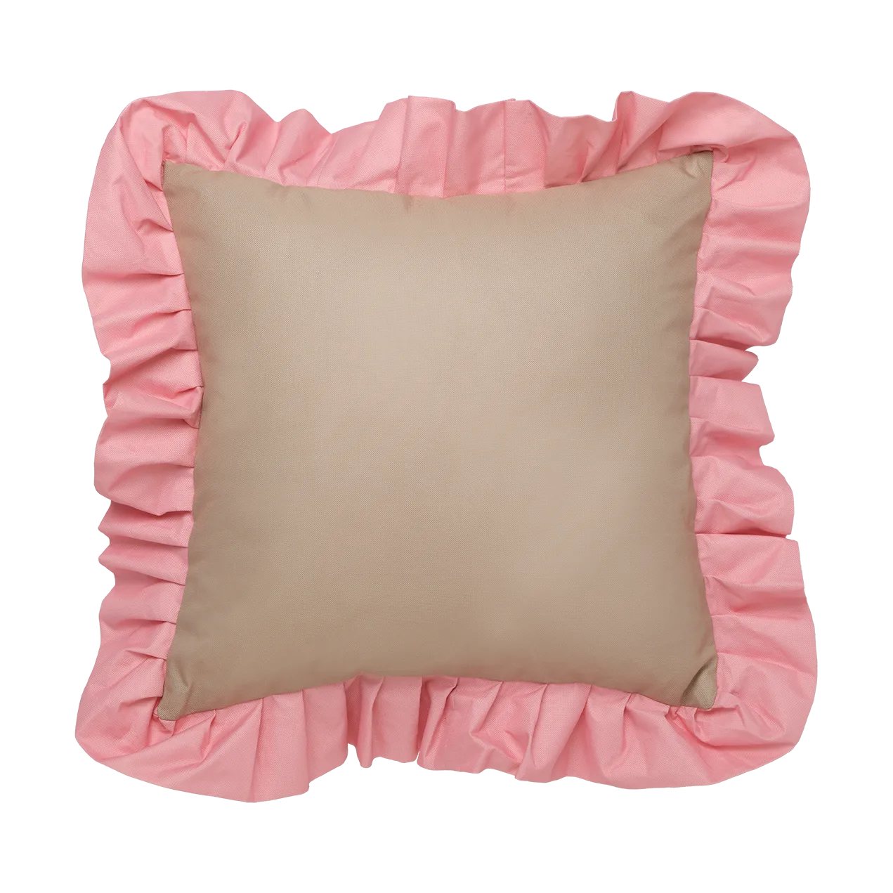 Garden Glory Outdoor cushion with frill 45x45 cm, Beige-pink Garden Glory