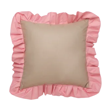 Garden Glory Outdoor cushion with frill 45x45 cm - Beige-pink - Garden Glory