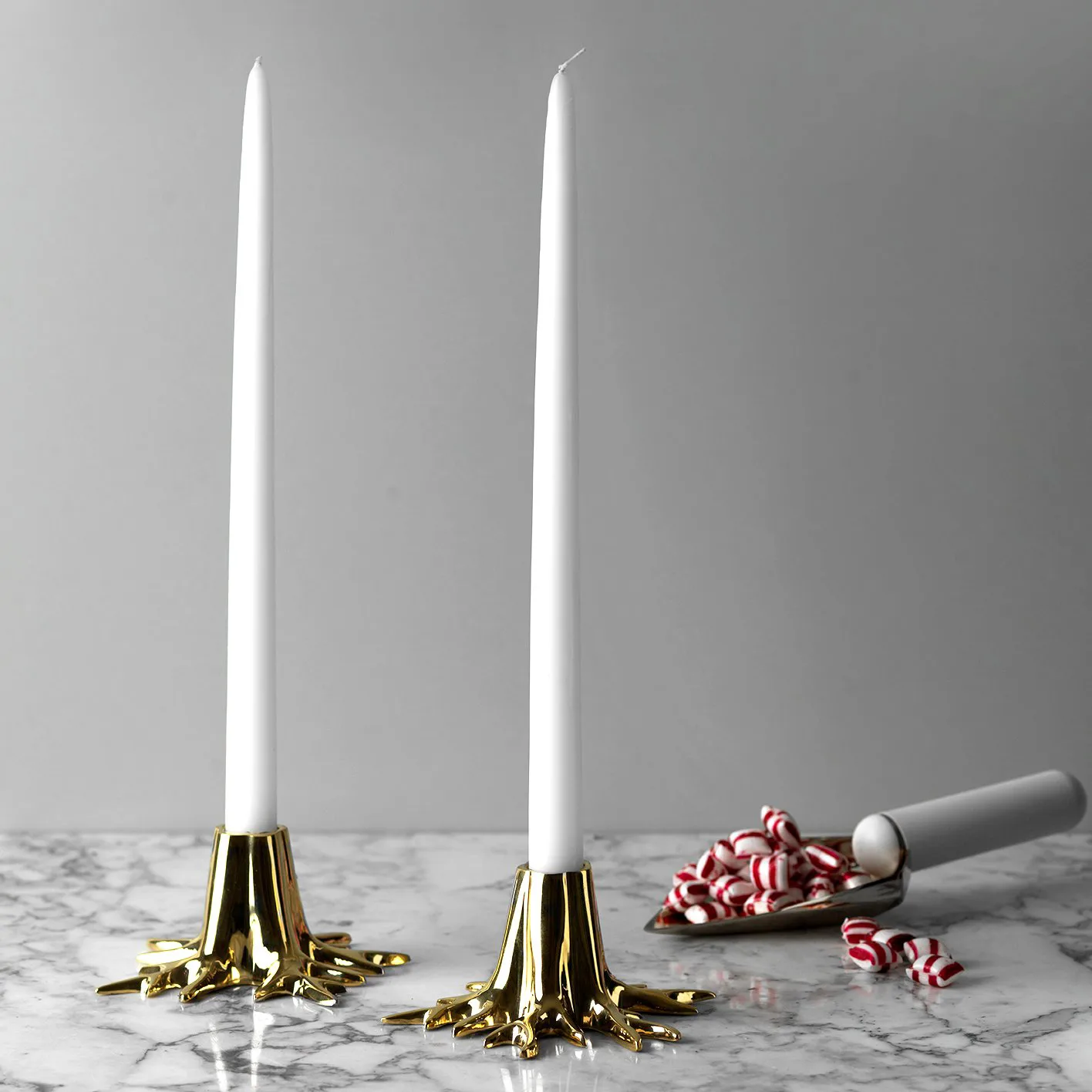 Garden Glory The Root candle holder, Brass Garden Glory