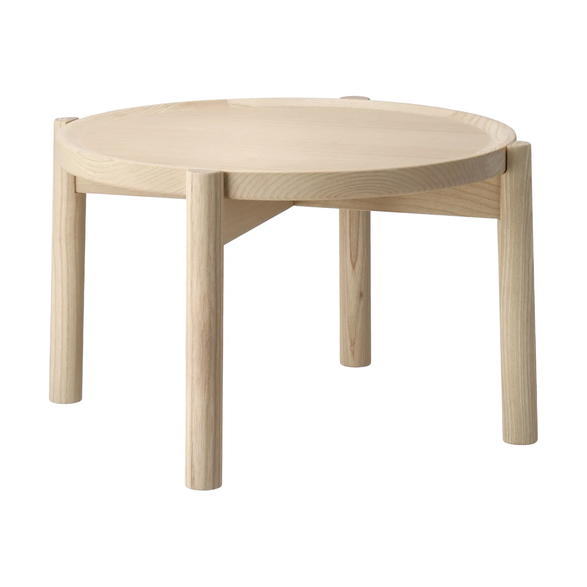 Elna coffee table, Ash-white-Ø40 cm Gärsnäs