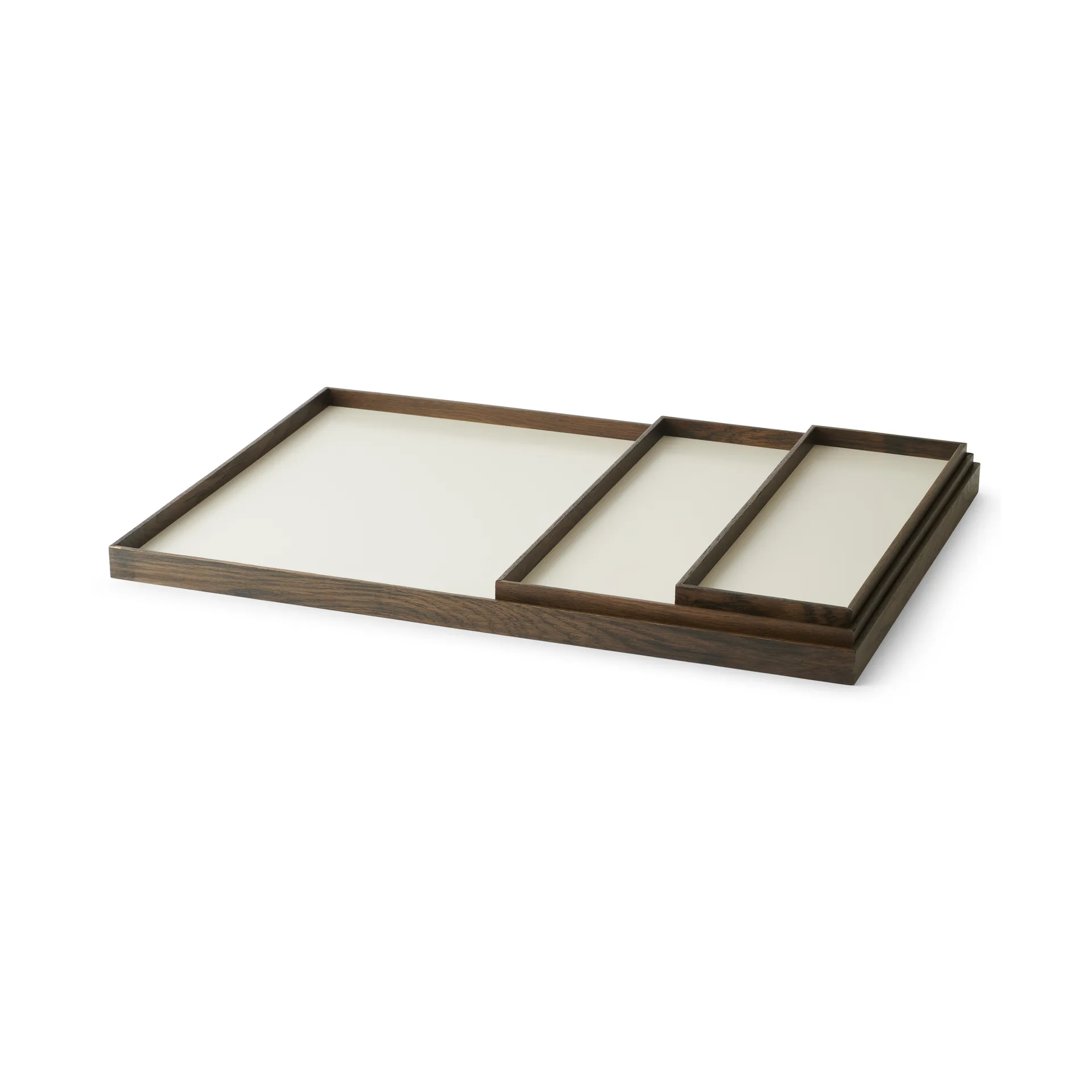 Frame tray large 35.5x50.6 cm, Smoked oak-beige Gejst