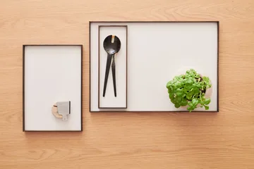 Frame tray large 35.5x50.6 cm - Smoked oak-beige - Gejst