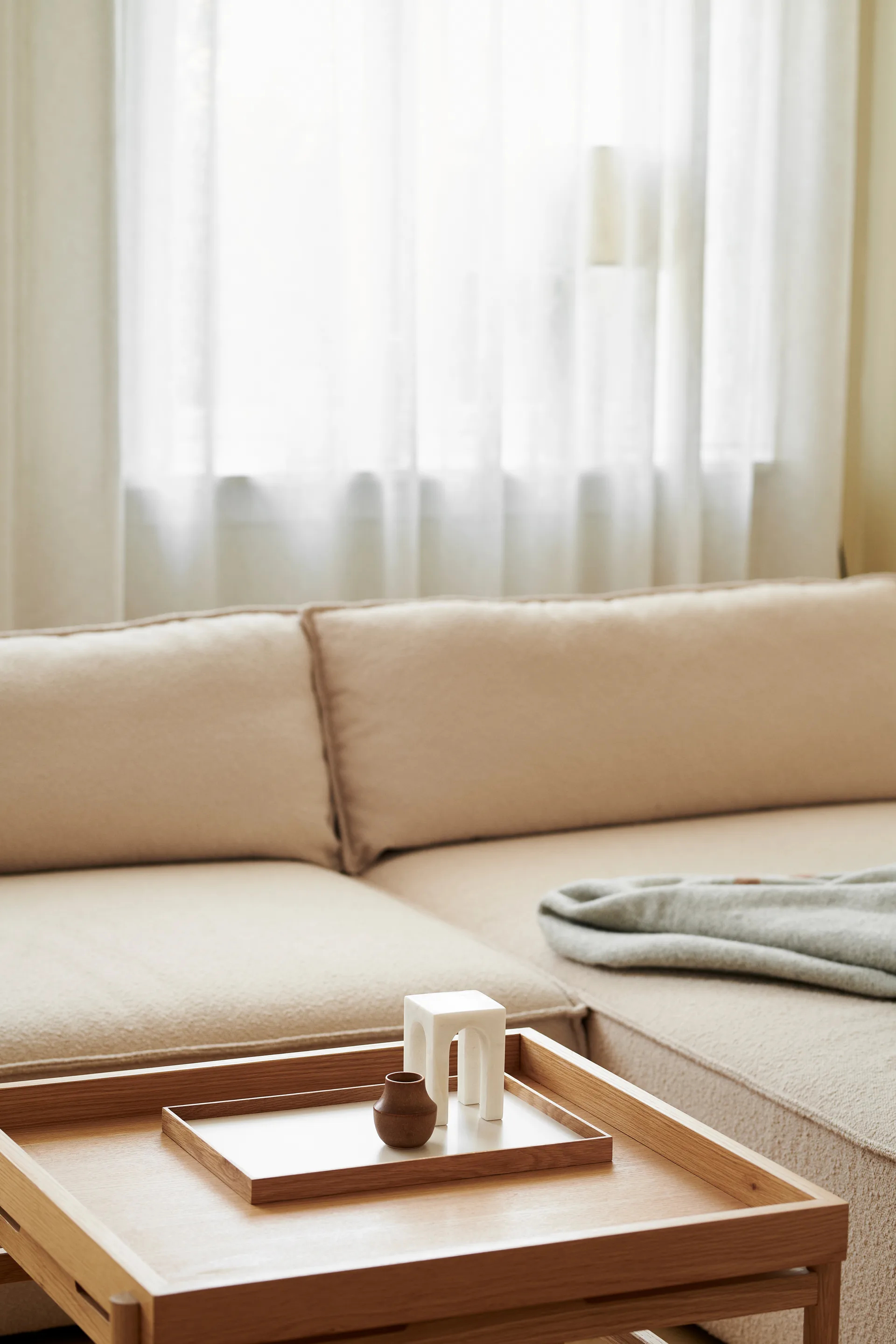 Frame tray medium 23x34 cm, Oak-beige Gejst