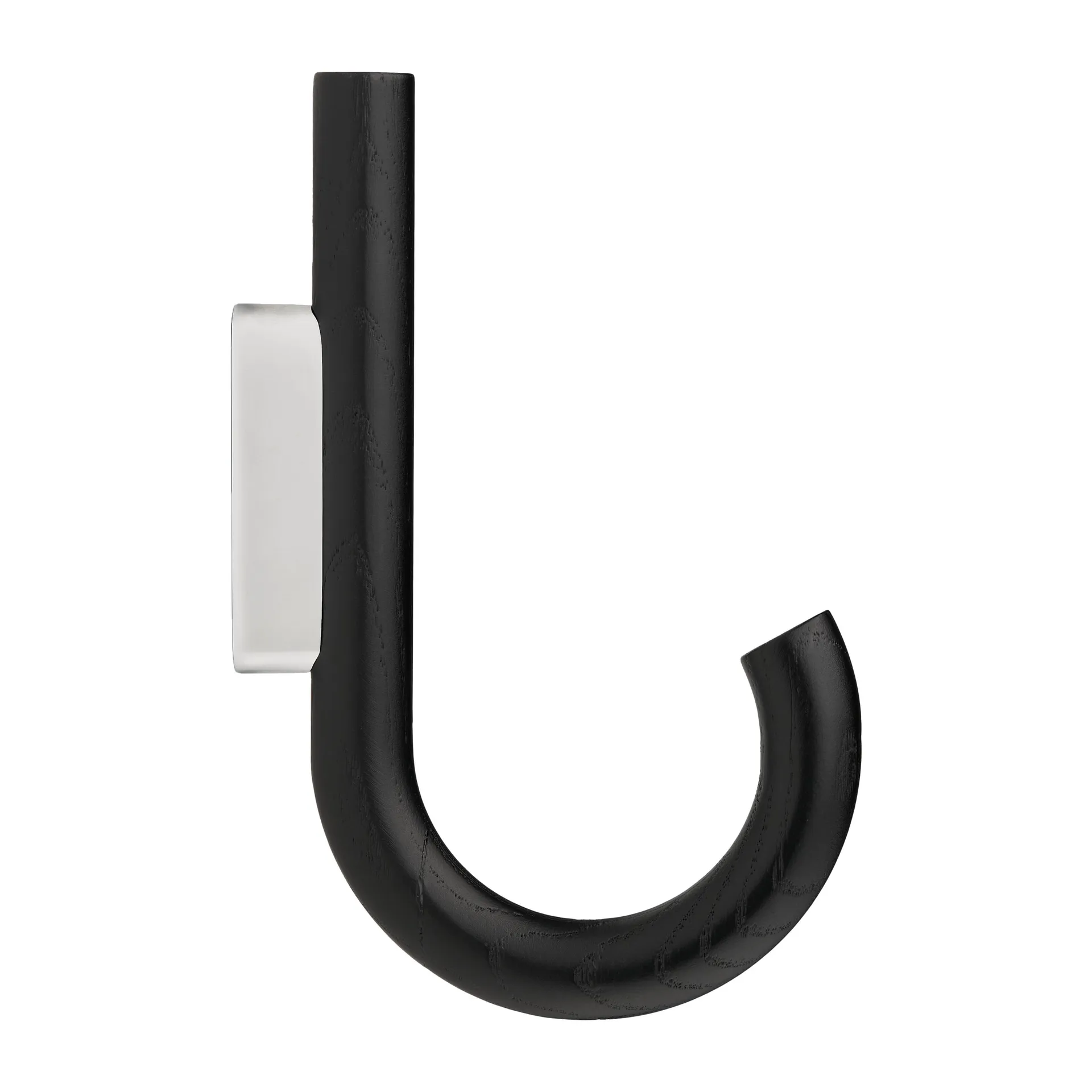 Hook hook 19 cm, Black stained oak-chrome Gejst
