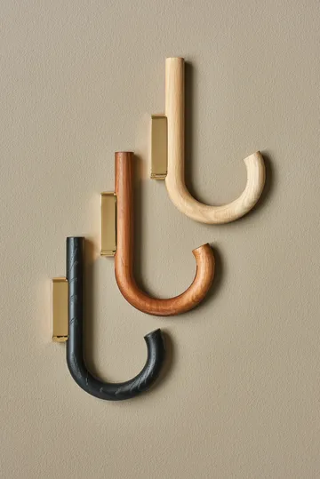 Hook hook 19 cm - Oak-brass - Gejst