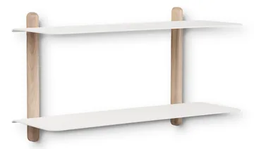 Nivo shelf F large - Light oak-white - Gejst