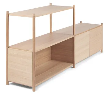 Sceene bookcase D - Light oak - Gejst