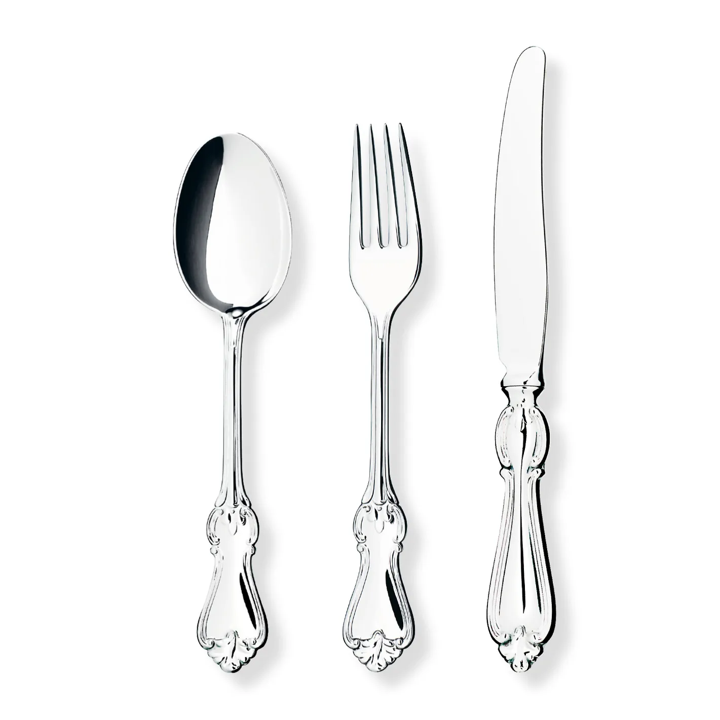 Olga table knife silver nickle, 20 cm Gense