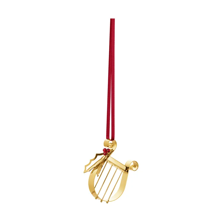 2026 Christmas ornament - Harpa, gold - Georg Jensen