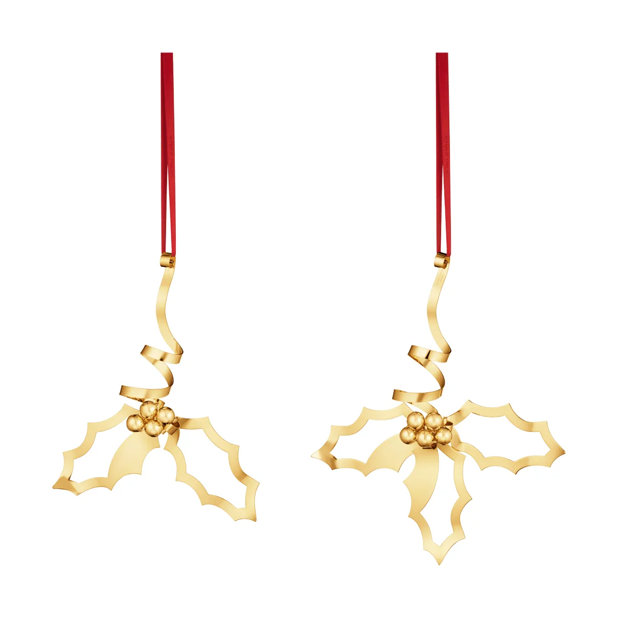 2026 table Christmas ornament, Gold, 2 pieces Georg Jensen