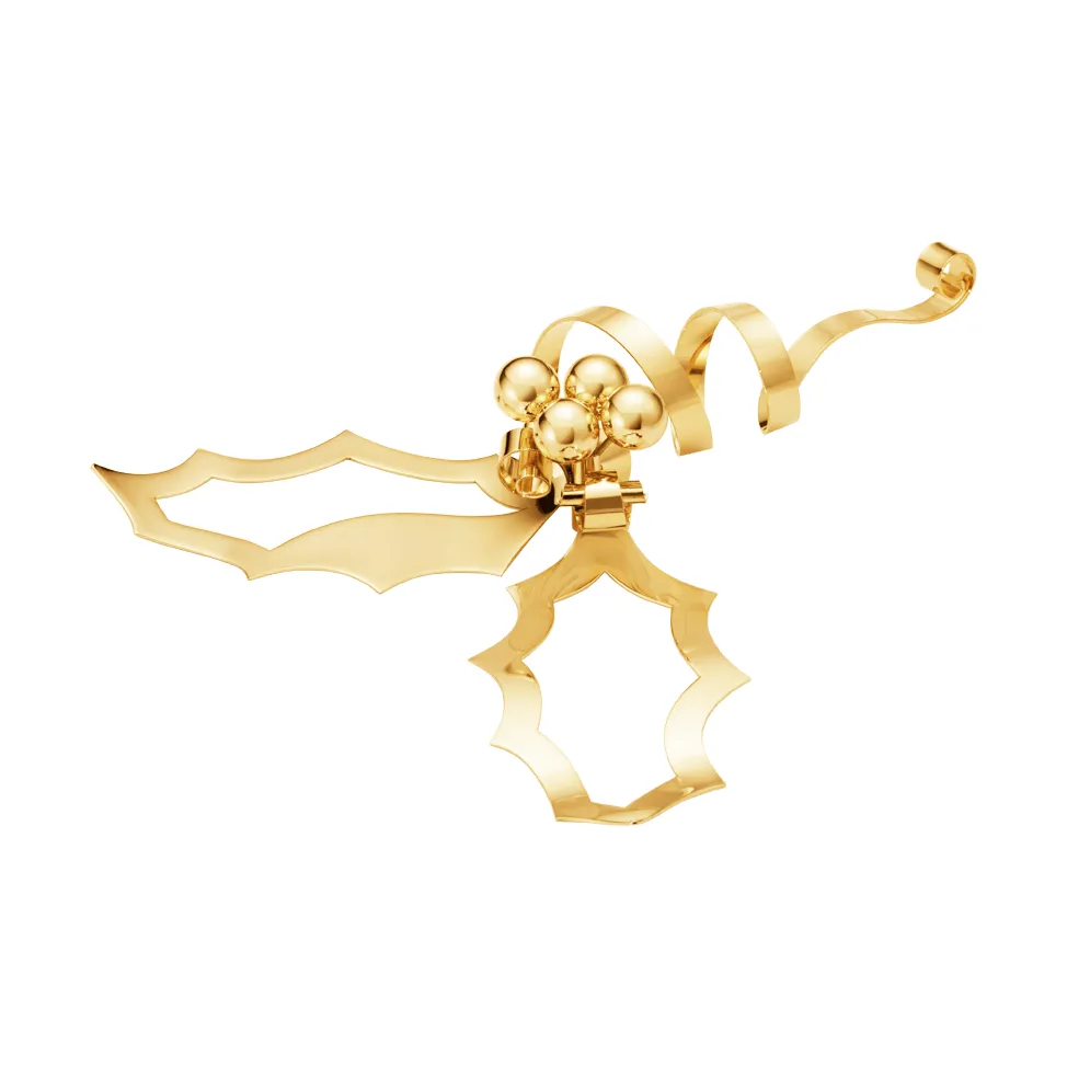 2026 table Christmas ornament, Gold, medium-sized Georg Jensen