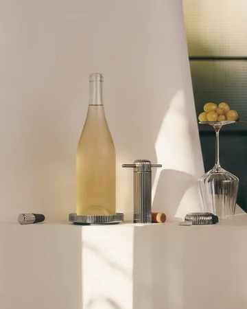 Bernadotte bottle coaster - Silver, Ø11.3 cm - Georg Jensen