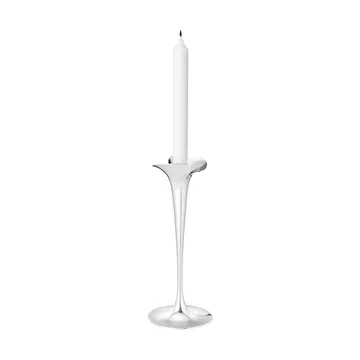 Bloom candlesticks for taper candles - Stainless steel, large, 2-pack - Georg Jensen