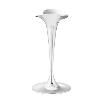 Bloom candlesticks for taper candles - Stainless steel, small, 2-pack - Georg Jensen