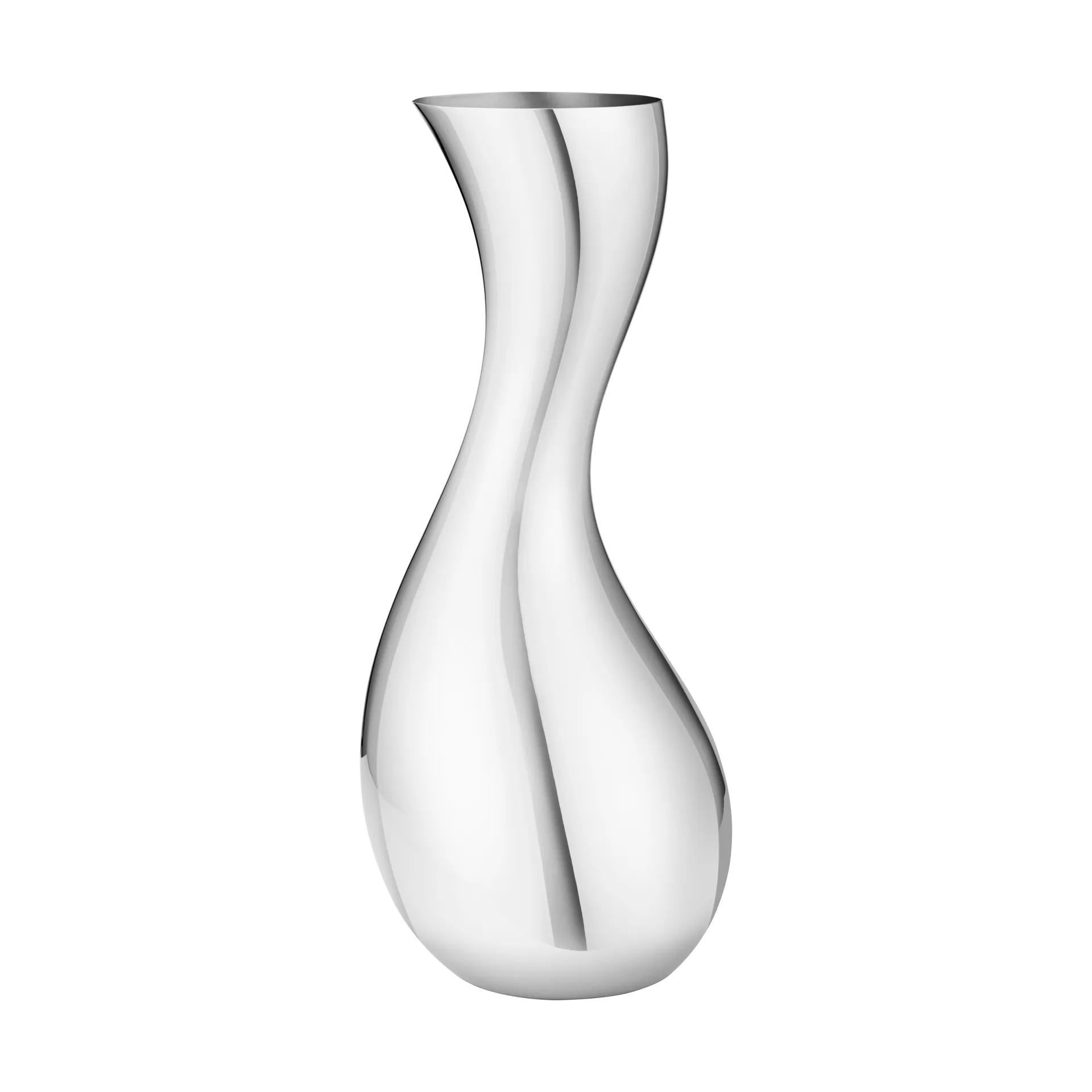Cobra vase, Stainless steel, large Georg Jensen