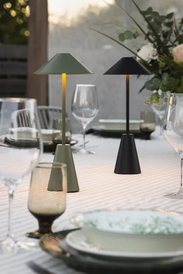 Cannes 32 portable table lamp - Moss green - Globen Lighting