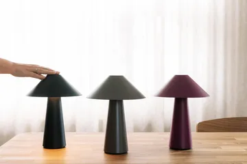 Cannes portable table lamp - Burgundy - Globen Lighting