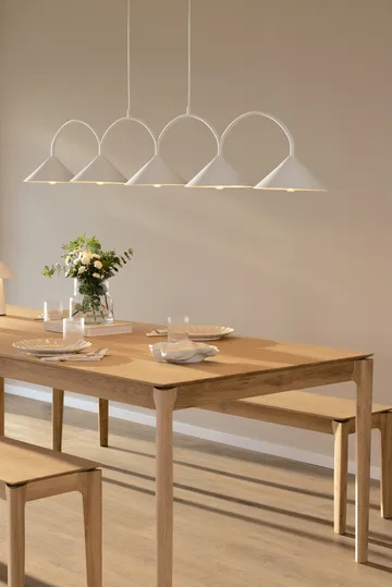 Curve pendant lamp 5 - White - Globen Lighting