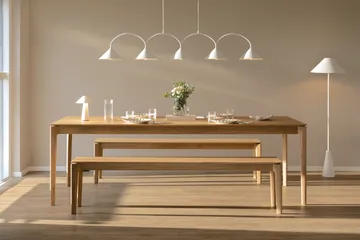 Curve pendant lamp 5 - White - Globen Lighting