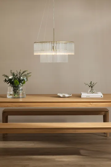 Hook 60 pendant - Clear-brushed brass - Globen Lighting