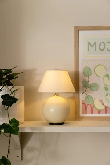 Iris 16 portable table lamp - Cream - Globen Lighting