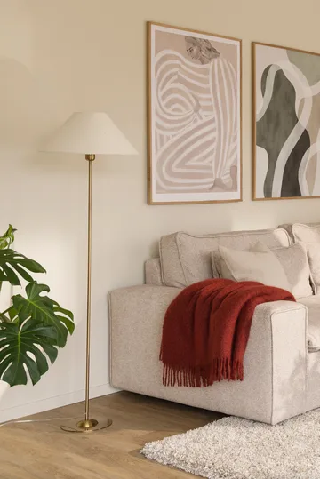 Iris floor lamp base - Brushed brass - Globen Lighting