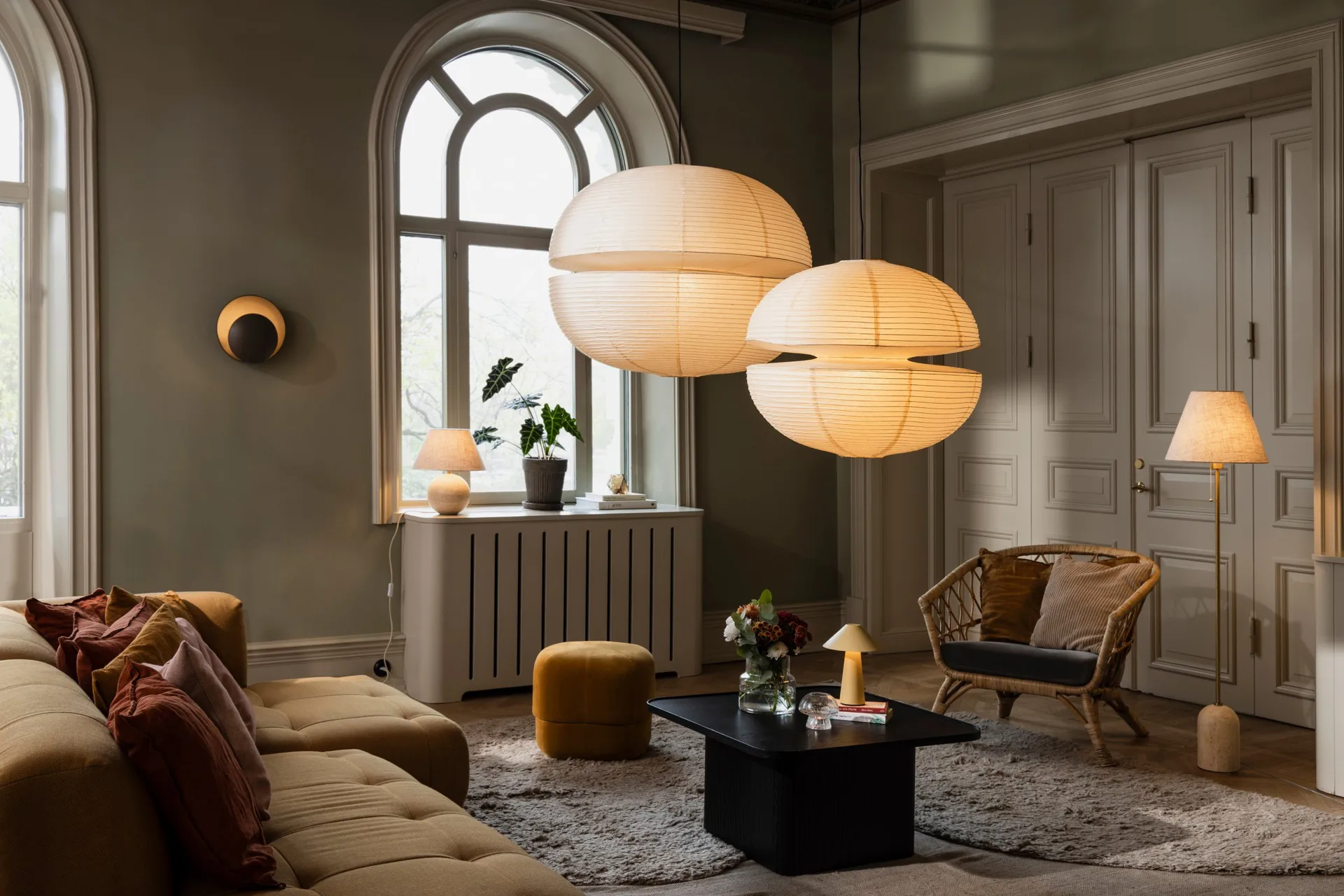 Mela lampshade, Beige, Ø80 cm Globen Lighting