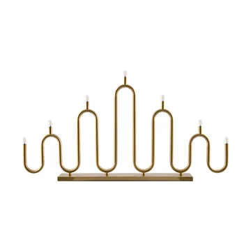 Noel 7 advent candle - Brushed brass - Globen Lighting
