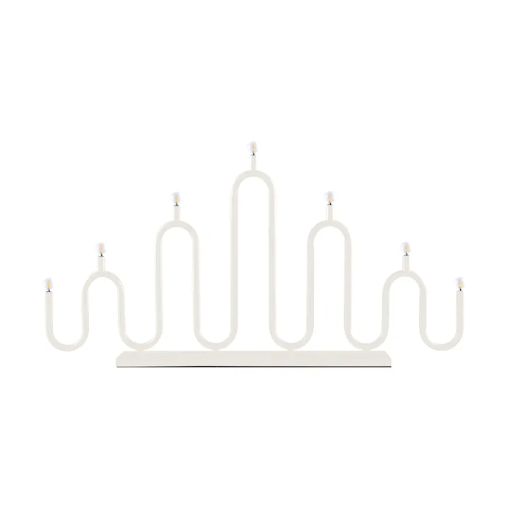 Noel 7 advent candle - Ivory-white - Globen Lighting