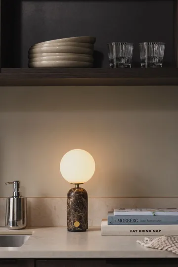 Torrano portable table lamp - Brown marble - Globen Lighting
