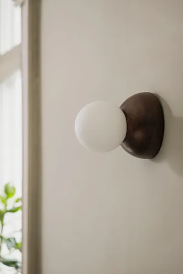 Torrano wall lamp/ceiling lamp 13 cm - Brown stained oak - Globen Lighting