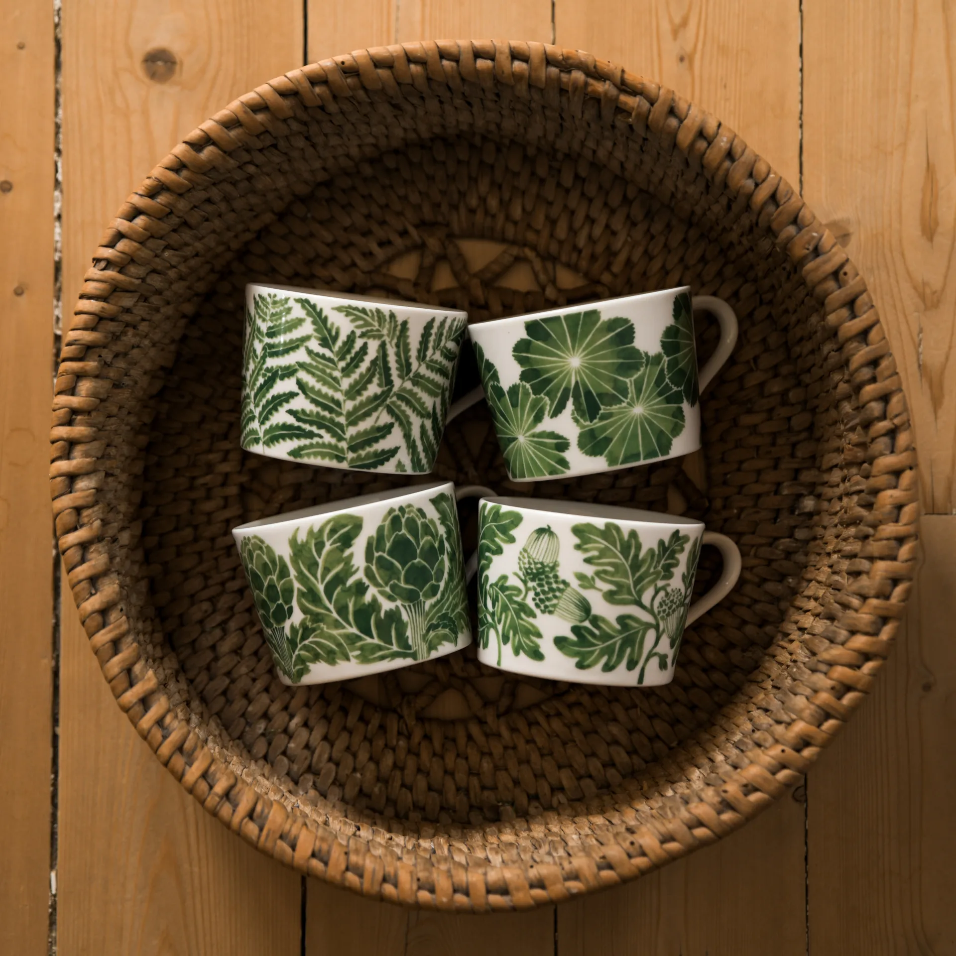 Fern cup 24 cl, Green Götefors Porslin