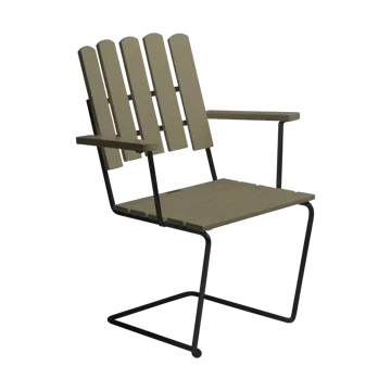 A2 armchair - Light green oak-black - Grythyttan Stålmöbler
