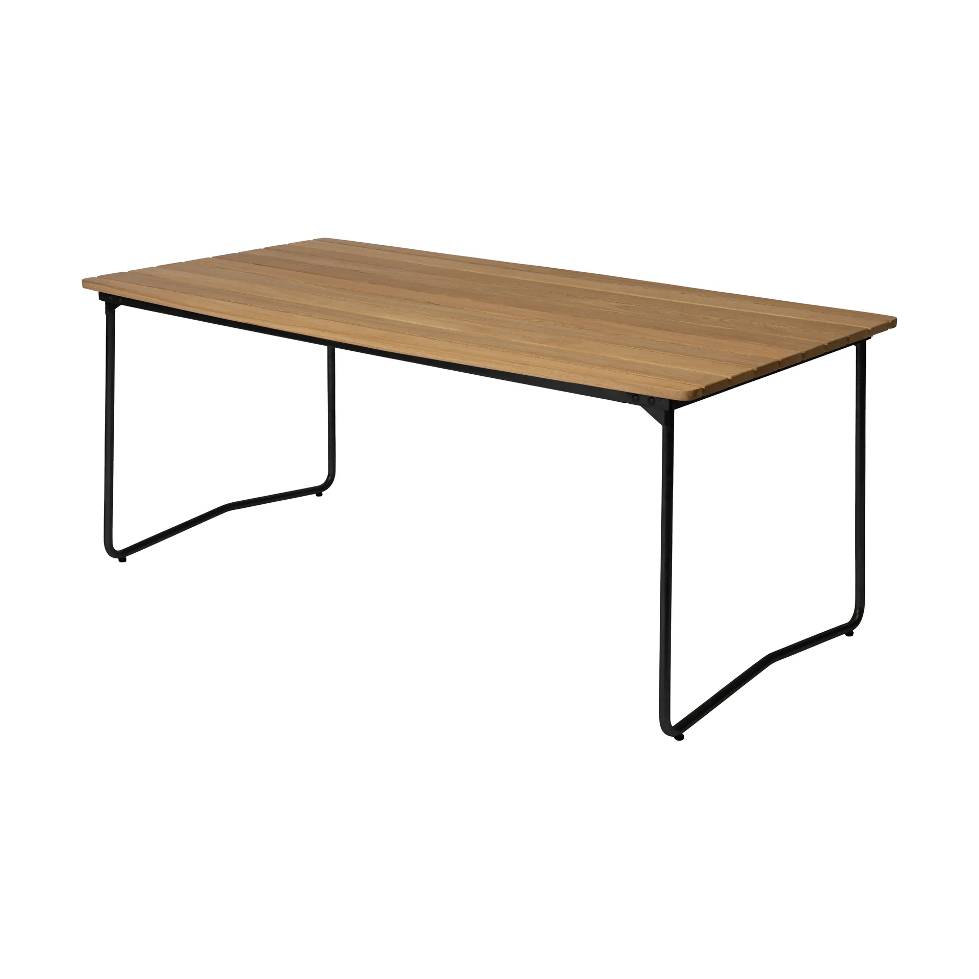 B31 dining table, Oiled oak-black Grythyttan Stålmöbler