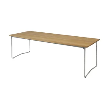B31 dining table - Oiled oak-galvanized legs - Grythyttan Stålmöbler