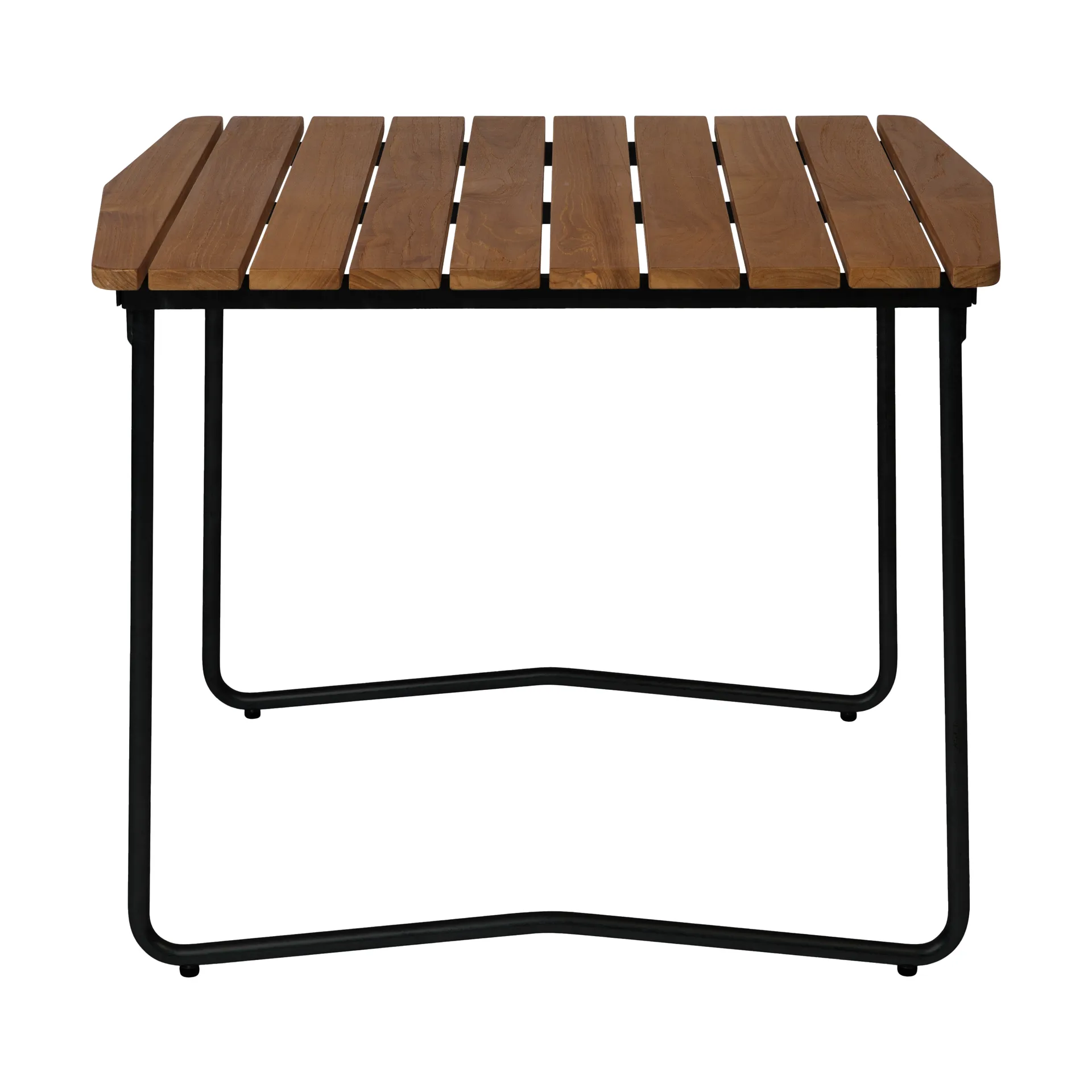 B31 dining table, Untreated teak-black Grythyttan Stålmöbler