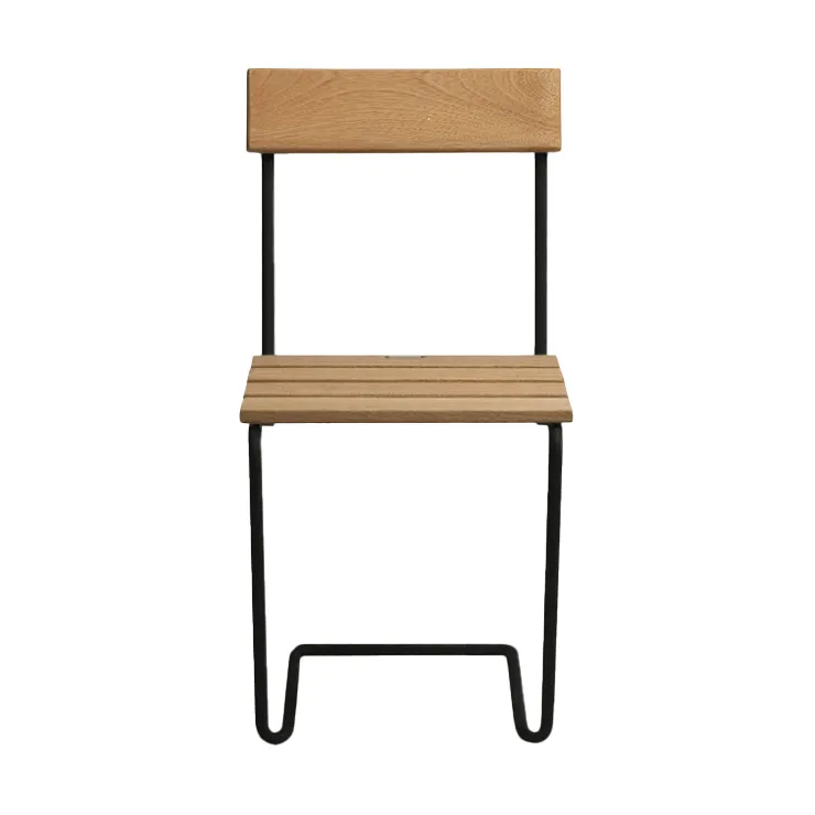 Stol 1 chair, Oiled oak-black Grythyttan Stålmöbler