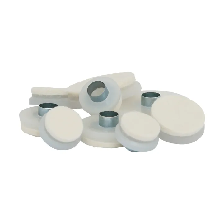 Guardian furniture pad with rivet Ø26 mm 8-pack - White - Guardian