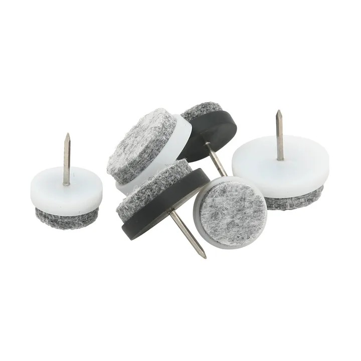 Guardian furniture pads with nail Ø24 mm 8-pack - White - Guardian