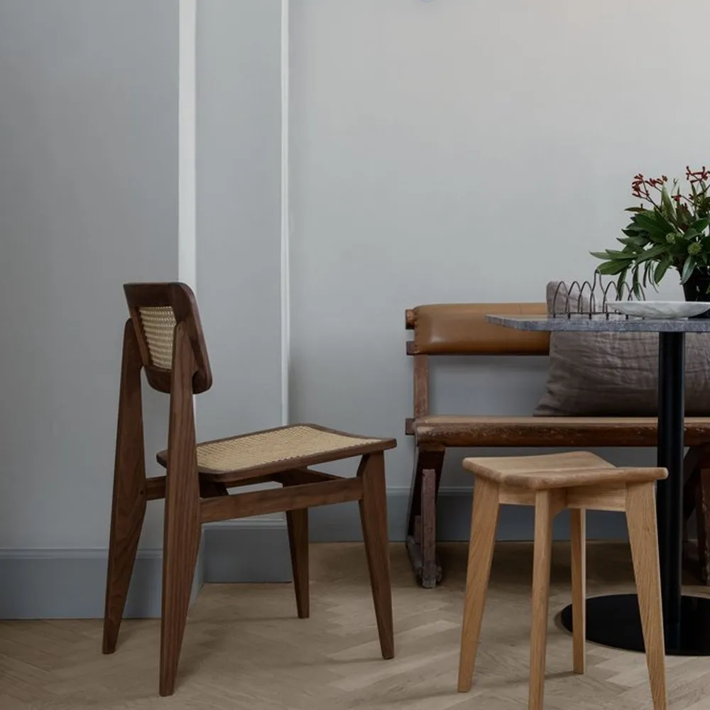 C-Chair chair, Oiled oak, natural braided seat and back GUBI