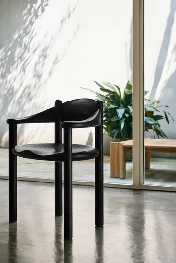 Daumiller chair with arms - Brown-black pine - GUBI