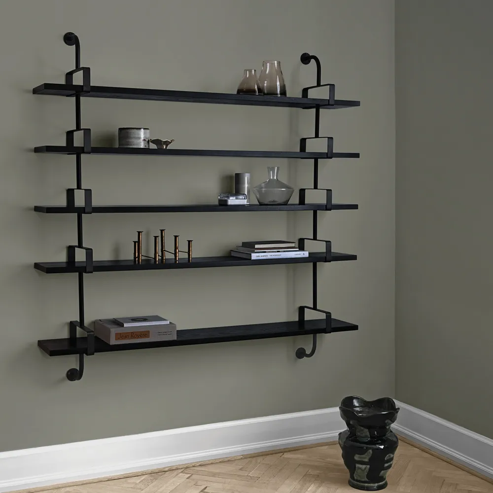Demon wall shelf 5 plan, Oak, 95 cm GUBI