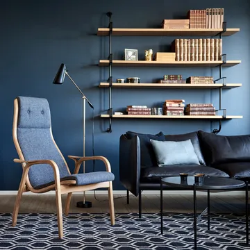 Demon wall shelf 5 plan - Walnut, 215 cm - GUBI