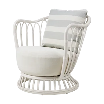 Grace Outdoor armchair - Leslie Limonta 006-020-alabaster white - GUBI