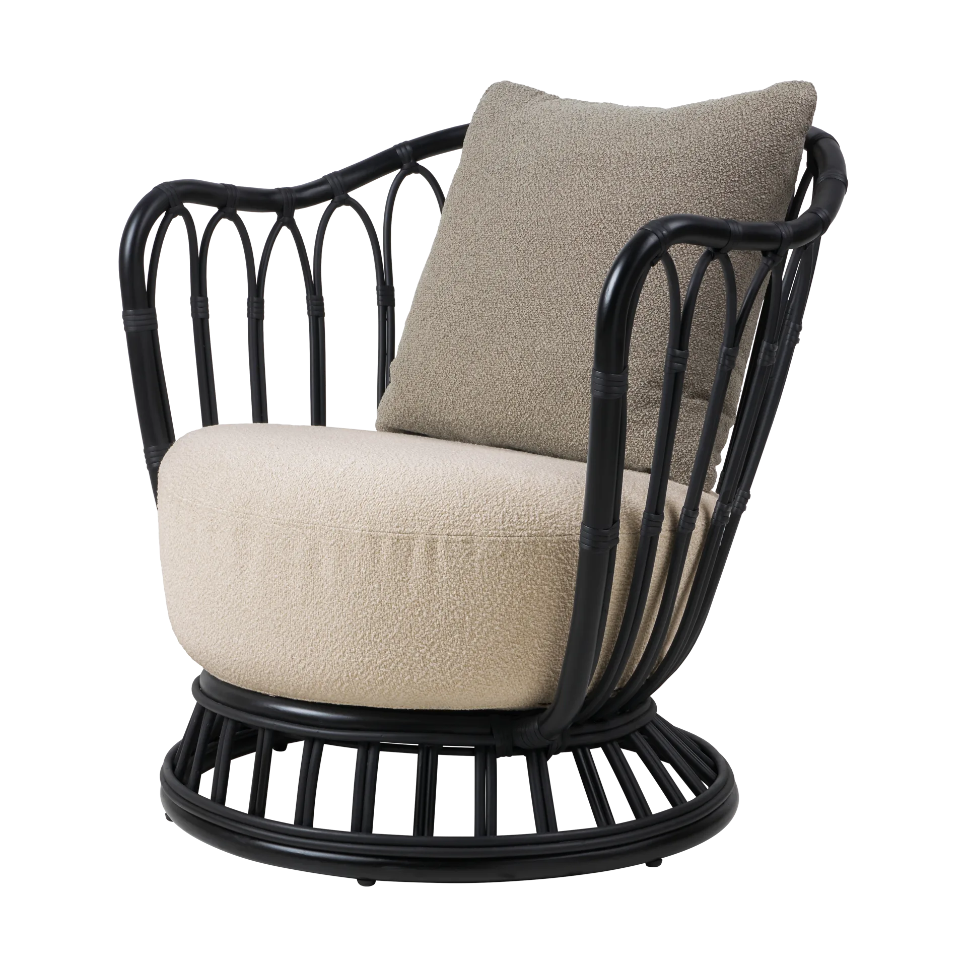 Grace Outdoor armchair, Lorkey Limonta 41-43-black GUBI
