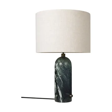 Gravity L table lamp - Emerald marble-canvas - GUBI