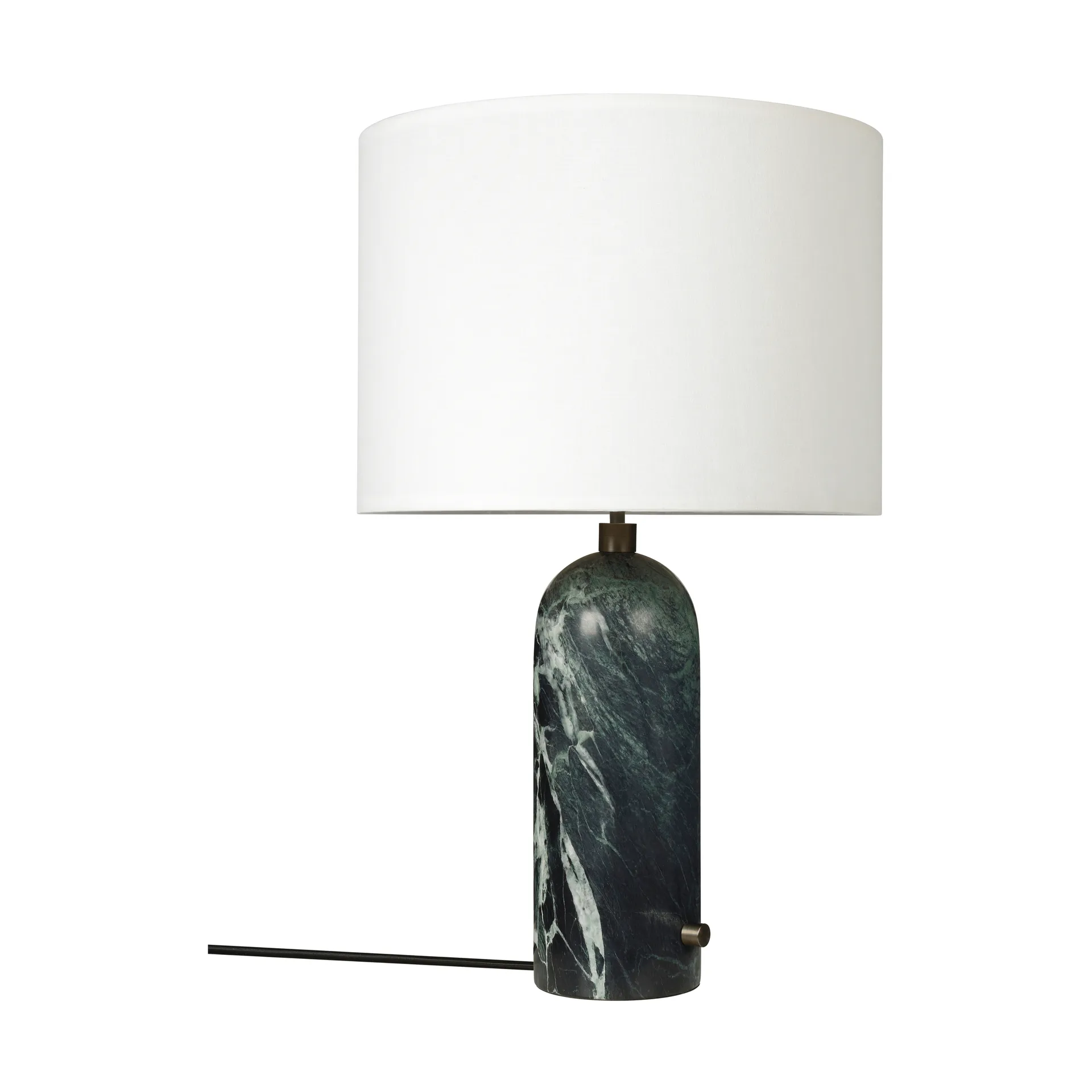 Gravity L table lamp, Emerald marble-white GUBI