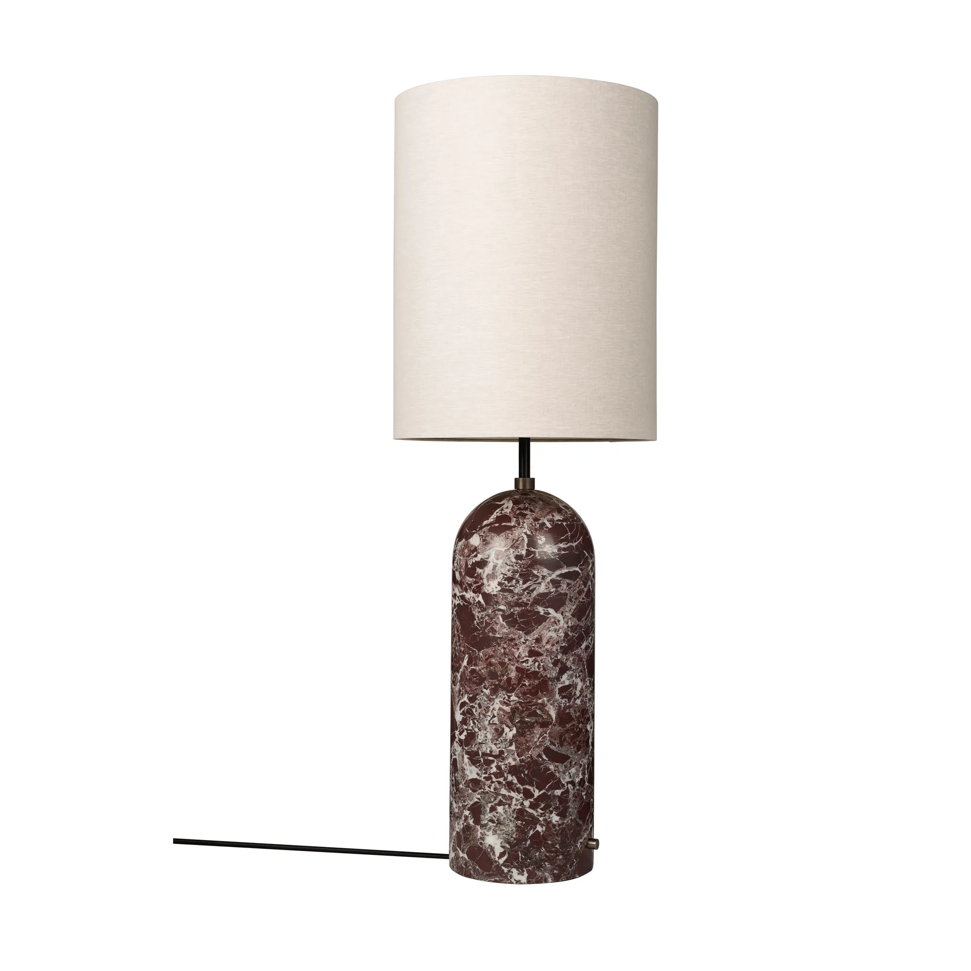 Gravity XL floor lamp, Maroon marble-canvas GUBI